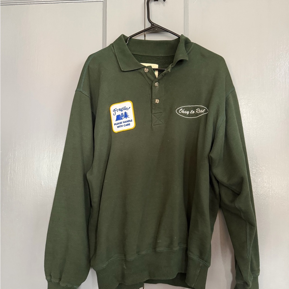 Okay to Rest Collared Sweatshirt